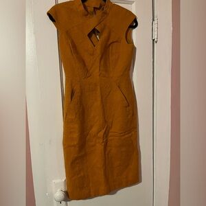 Bill Blass New York Orange Sheath Dress Size 4